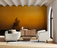 An artistic nature inspired mural for home decor.