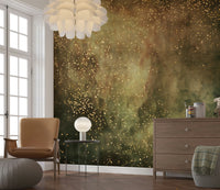 An artistic soft focus mural on minimalist wallpaper.