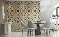 A serene abstract pattern wall mural for luxurious decor.