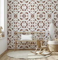 A classic abstract block wallpaper for walls.