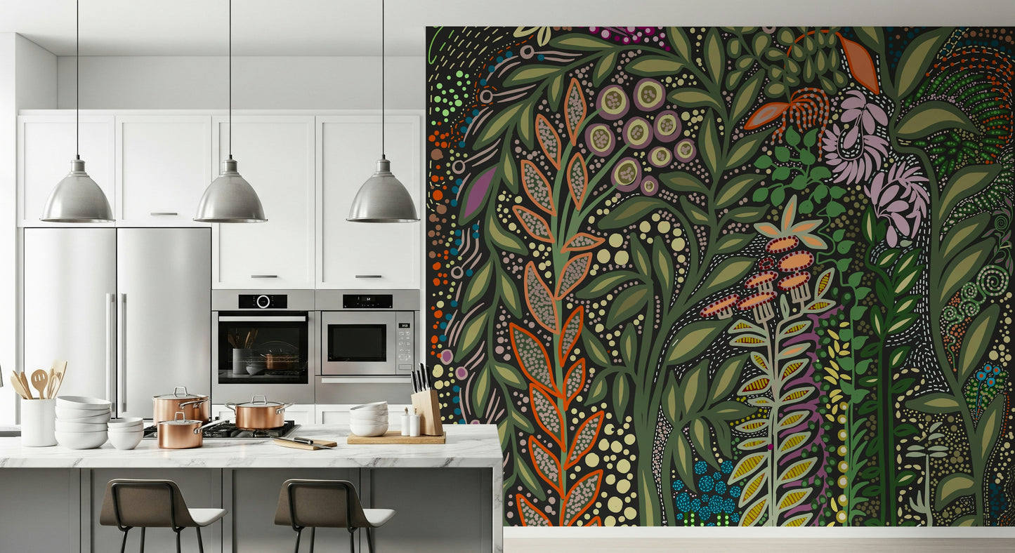 A classic abstract design wallpaper for walls.