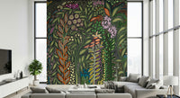 A contemplative gentle design wallpaper mural for a feature wall.
