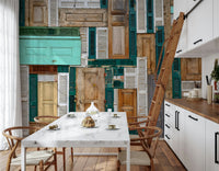 A beautiful modern art wall mural of delicate texture.