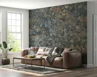 A calming abstract design wallpaper mural that defines a space.