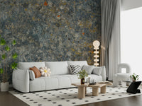 A contemplative gentle stone wallpaper mural for a feature wall.