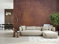 A graceful subtle pattern wall mural in warm, reddish-brown tones.