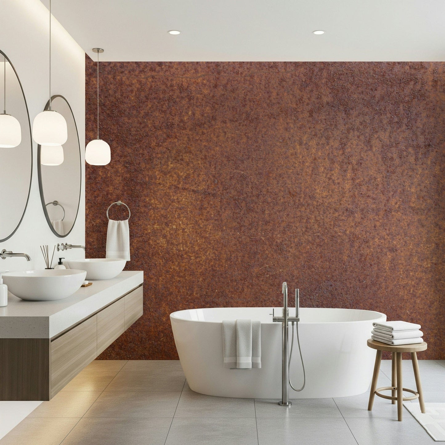 A classic rust patina wallpaper for walls.