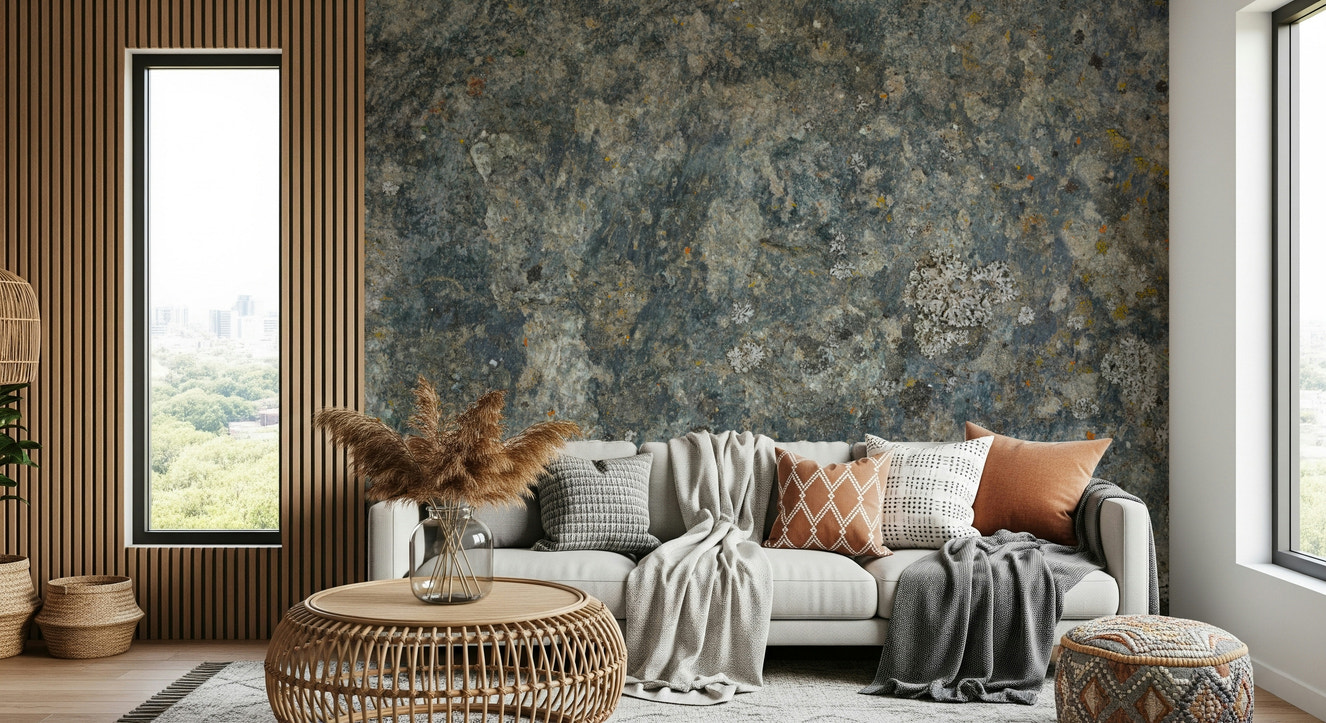 A beautiful subtle stone wallpaper mural with a fine, whispering texture.