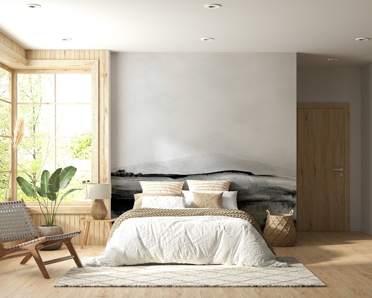 Close-up of the Grayscale Hills misty mountain texture.