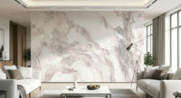 Detail shot of the Blush Marble Elegance wallpaper texture.