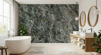 Dining room featuring natural stone finish mural.