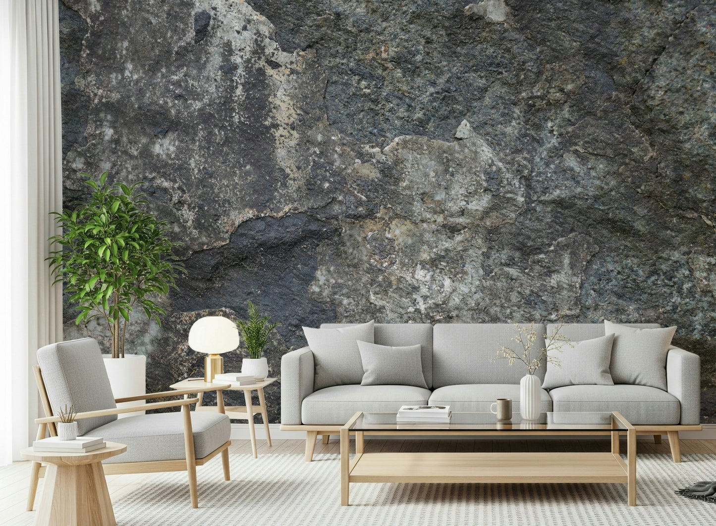 Nature's Rock Wall Mural