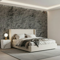 Chic office space with Granite Gray Wall.