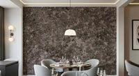 Installation image of the simple-to-apply Mottled Earth peel and stick wallpaper.