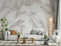 Rose Quartz Marble wallpaper mural providing a sophisticated, vibrant backdrop.