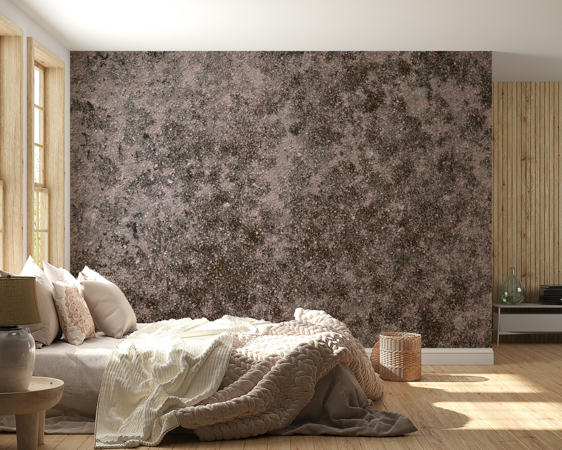 Raw, aged texture of the Grunge Finish Wall Mural pattern.
