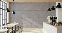 Detail of the realistic grout lines and smooth texture in the Stone Blocks design.