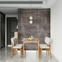 Full wall view of the complete rustic distressed Wall Mural design.