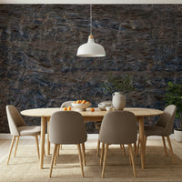 Full wall view of the complete impressive rock Wall Mural design.