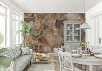 Modern interior showcasing the Natural Stone Fusion wallpaper for walls.
