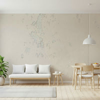 Subtle Texture Wall Mural covering a dining room wall