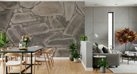 Full design view of the structured Tessellated Stone Wall Mural.