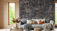 Metallic sheen detail on the Elegance In Veins wallpaper for walls