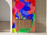 Modern interior showcasing the Hot Dots wallpaper for walls.