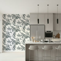 Engraving style botanical print featuring passionfruit, Pé de Maracujá design.