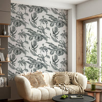 Pé de Maracujá wall mural showcasing botanical fruit illustration.