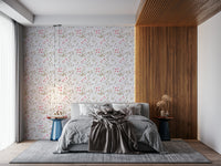 Soft, large-scale floral elements in the beautiful Painterly Petals Wallpaper design.