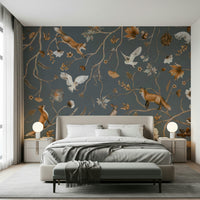 Nursery decor featuring the ethereal Enchanted Woodland Tales Wall Mural.