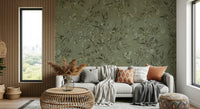 Lush jungle leaf patterns on the Botanica Avairy Nature Inspired Wall Mural.