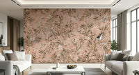 Horizontal scene of the dreamy Whispering Woods Wallpaper Wall Mural.
