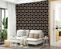 60s Charm Wallpaper creating a striking feature wall.