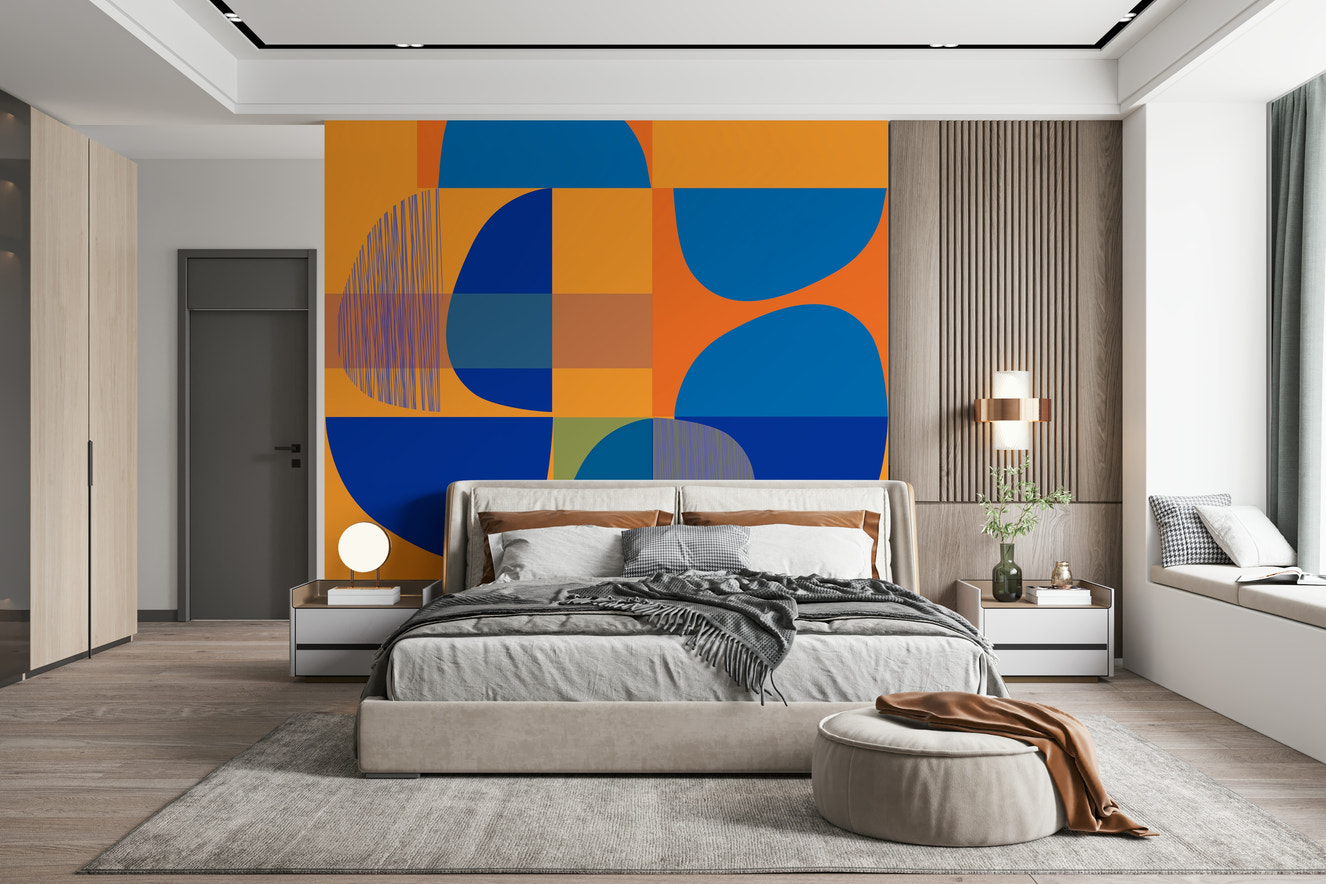 Vivid Geometry Wall Mural