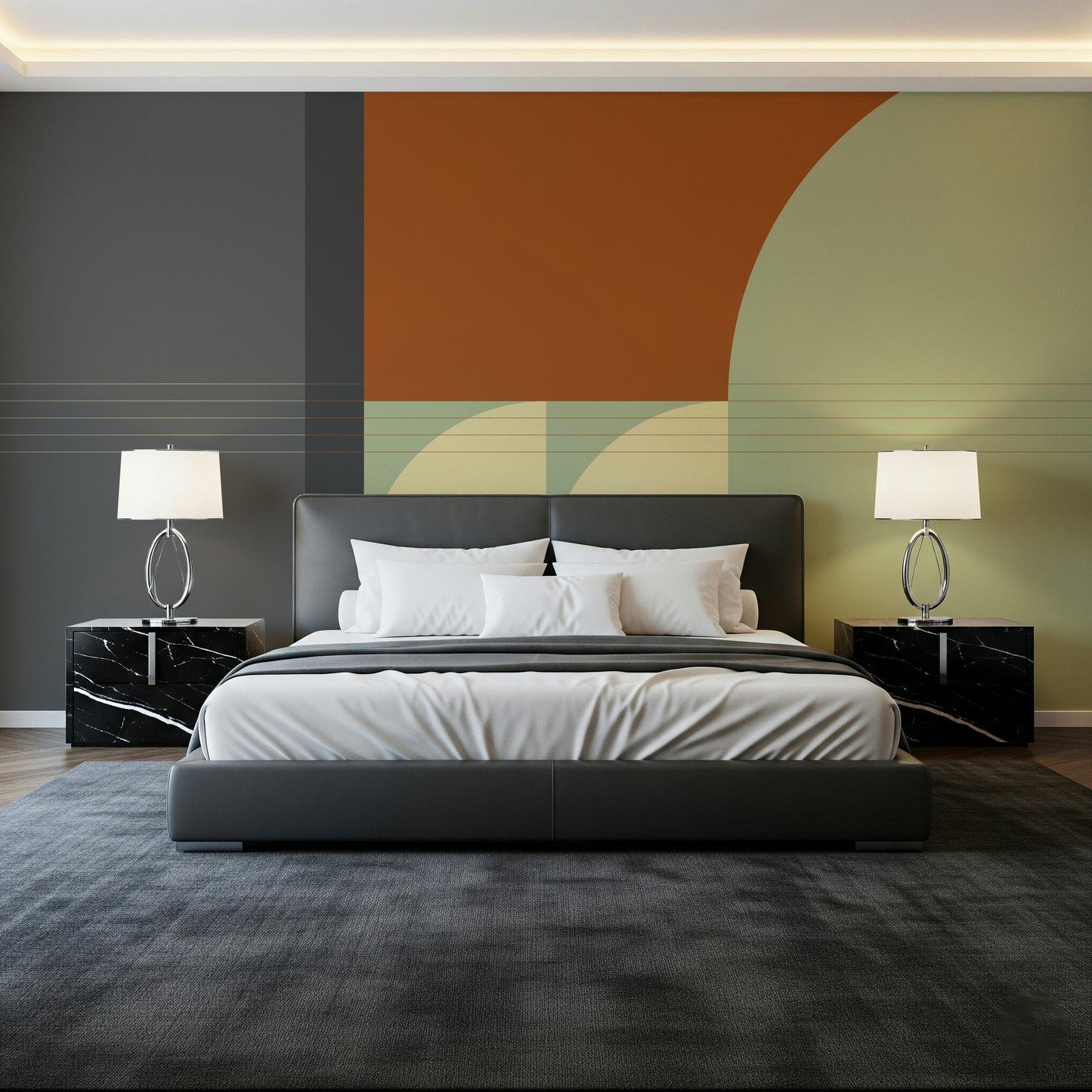 Funky Retro Rhythm Wall Mural design