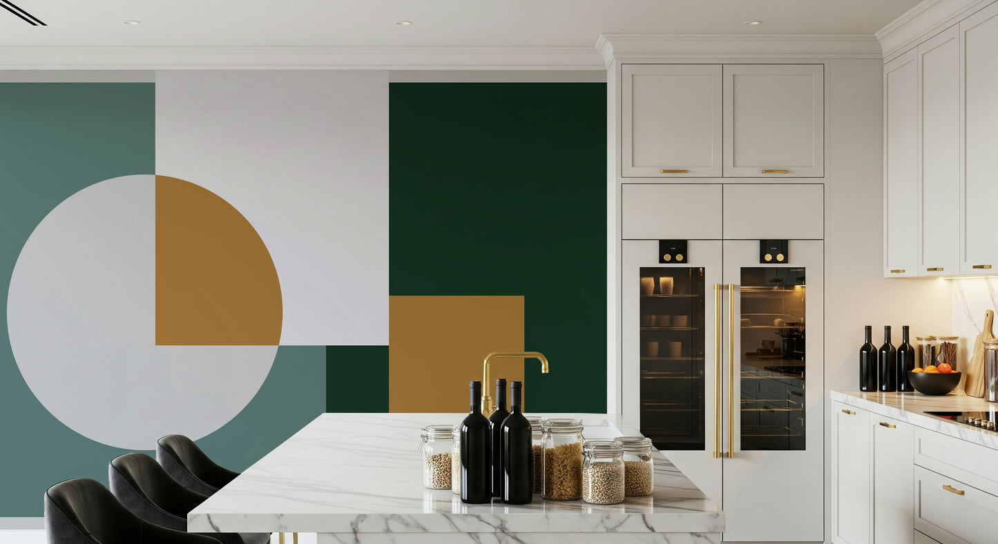 Unique modern Modern Geometric Harmony Wall Mural design print.