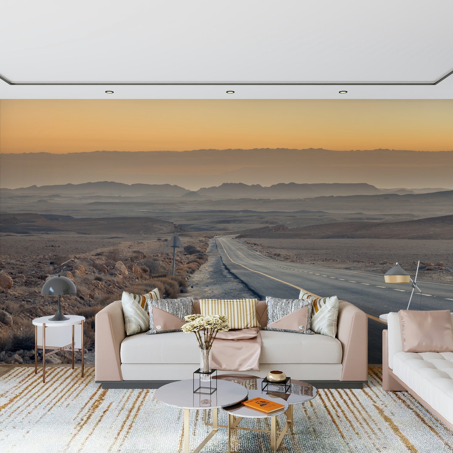 Expansive natural Traversing the Desert Wall Murall scene photo.