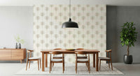 Elegant repeating Subtle Tropics Wallpaper design.
