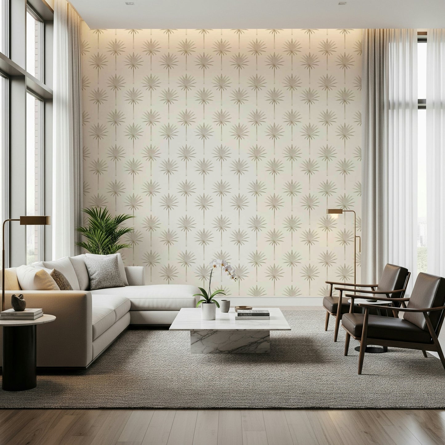 Subtle tropical Subtle Tropics Wallpaper theme decor.