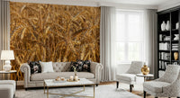 Rippling wheat design Golden Wheat Field Bliss Wall Mural