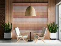 Irregular grid Earthy Squares Wallpaper design backdrop.