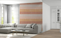 Organic textured Earthy Squares Wallpaper wall covering.