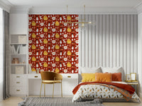 Artistic star shapes for Retro Christmas Cheer Wallpaper.