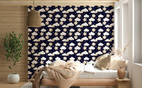 Whimsical celestial print, Sweet Dreams Starry Sky Wallpaper.