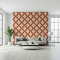 Peel and Stick Wallpaper effervescent Mid-Century Modern design.