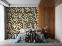 Fanciful peel and stick wallpaper, Retro Burst.