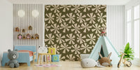 Droll Retro Burst wallpaper design, vintage.