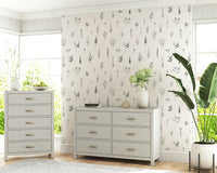 Unfurling Vine Doodle Wall Mural wallpaper for walls